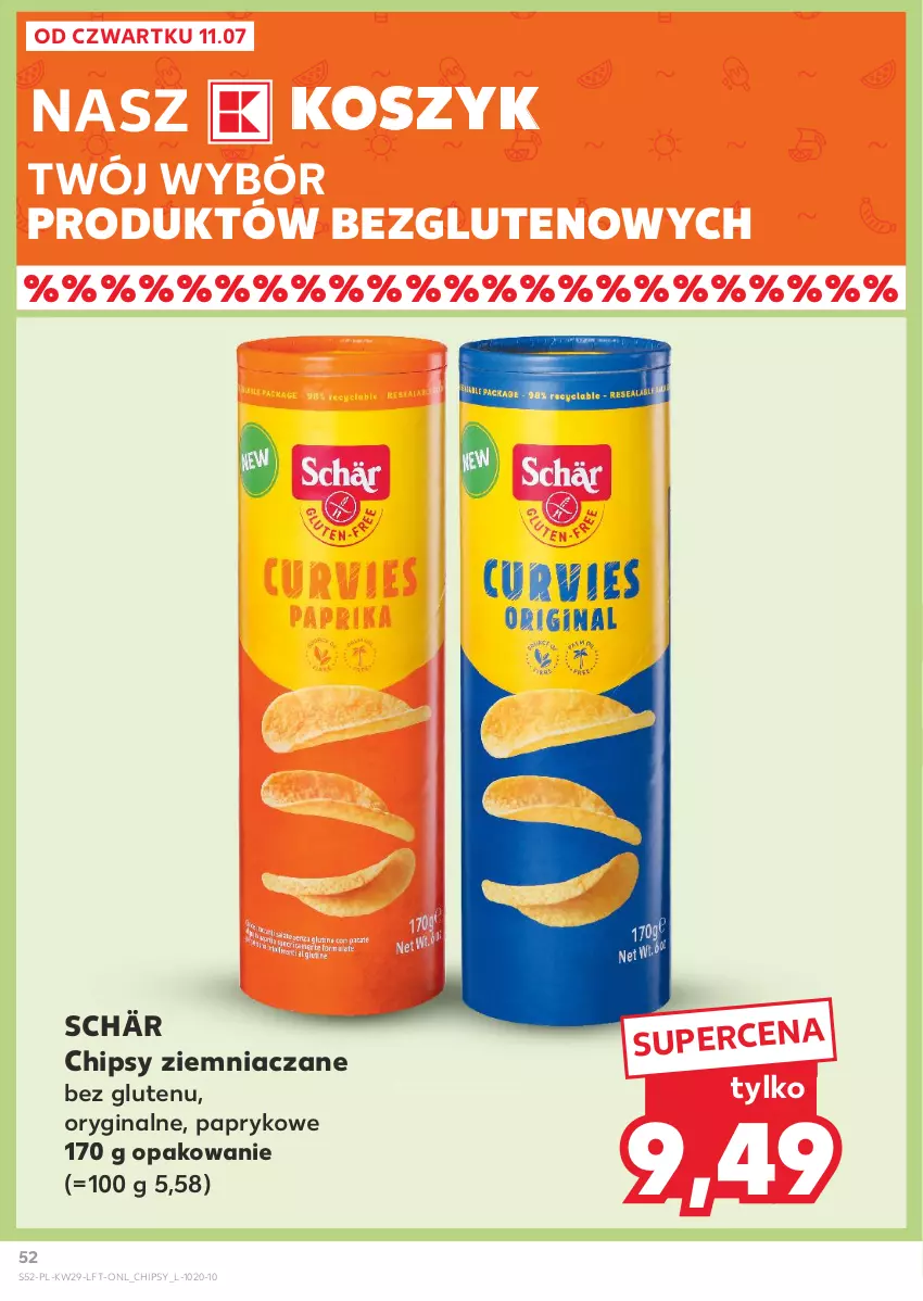 Gazetka promocyjna Kaufland - Gazetka tygodnia - ważna 18.07 do 24.07.2024 - strona 52 - produkty: Chipsy, Gin, Kosz