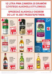 Gazetka promocyjna Kaufland - Gazetka tygodnia - Gazetka - ważna od 24.07 do 24.07.2024 - strona 65 - produkty: Piwa, Piwo, Por, Koc, Gra, Somersby, Tyskie, Warka, Desperados, Perła, Piwo jasne, Okocim, Harnaś