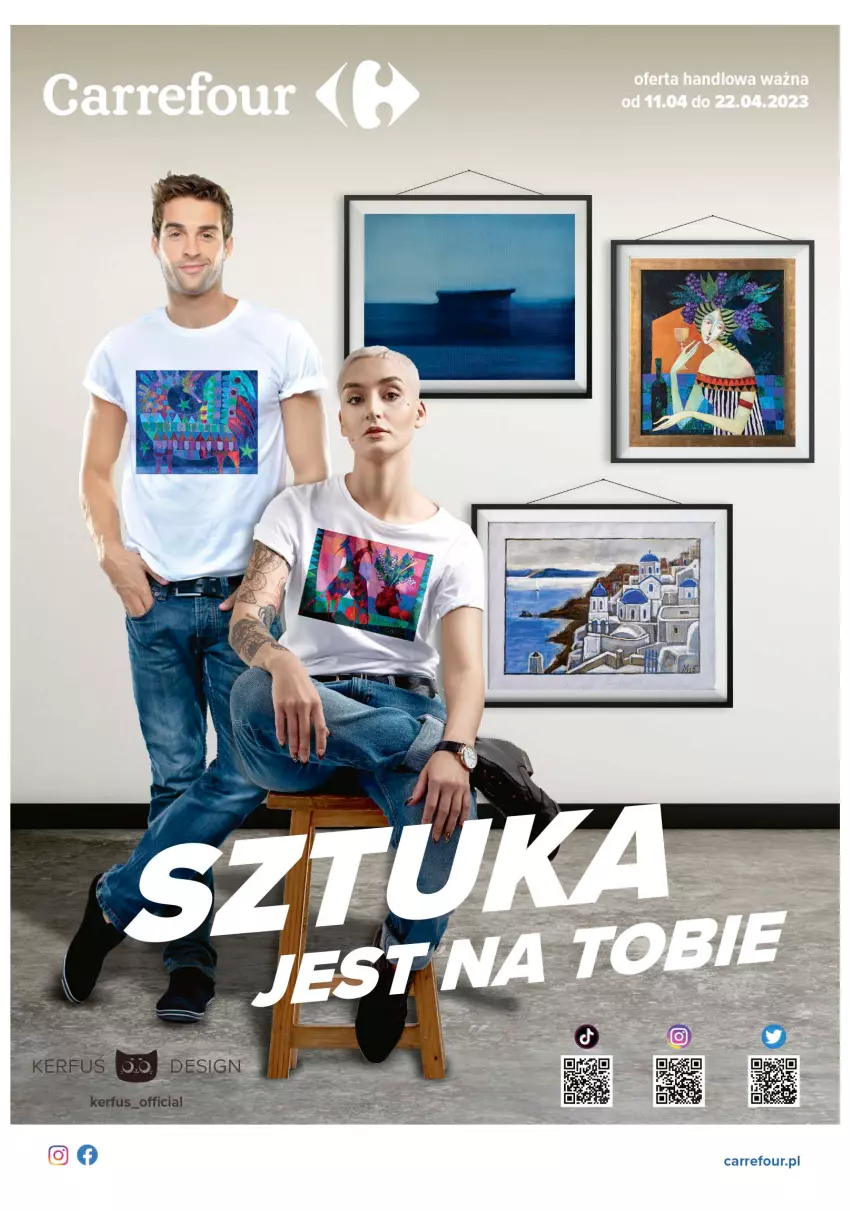 Gazetka promocyjna Carrefour - Gazetka Sztuka jest na Tobie - ważna 11.04 do 22.04.2023 - strona 1