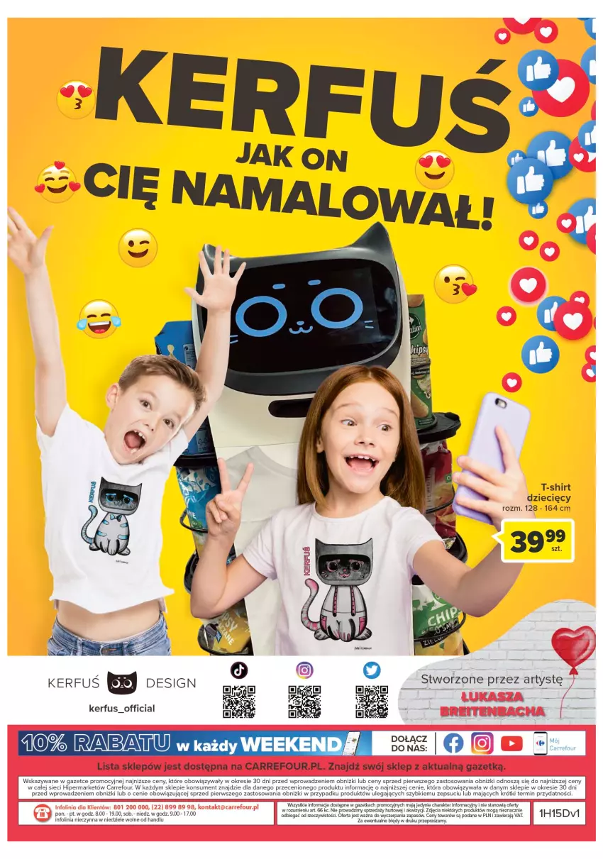 Gazetka promocyjna Carrefour - Gazetka Sztuka jest na Tobie - ważna 11.04 do 22.04.2023 - strona 24 - produkty: Dzieci, T-shirt