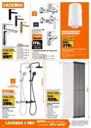 Gazetka promocyjna Obi - Gazetka OBI - Gazetka - ważna od 16.06 do 16.06.2026 - strona 10 - produkty: Piec, Kabina prysznicowa, Kompakt WC, Bateria umywalkowa, Bateria prysznicowa, Grzejnik, Ser, Rum, Gra, Słupek, Termos, Deska wolnoopadająca, Meble łazienkowe, Uchwyty, Tran, Rasco, Szafka, Bateria wannowa, Bateria, Brodzik, Meble, Miska