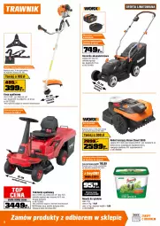 Gazetka promocyjna Obi - Gazetka OBI - Gazetka - ważna od 16.06 do 16.06.2026 - strona 6 - produkty: Top, Drabina, Kosz, Warka, Kamera, Tarcza tnąca, Robot, Wózek, Nawóz, Dźwig, Kosiarka, Traktor, Akumulator