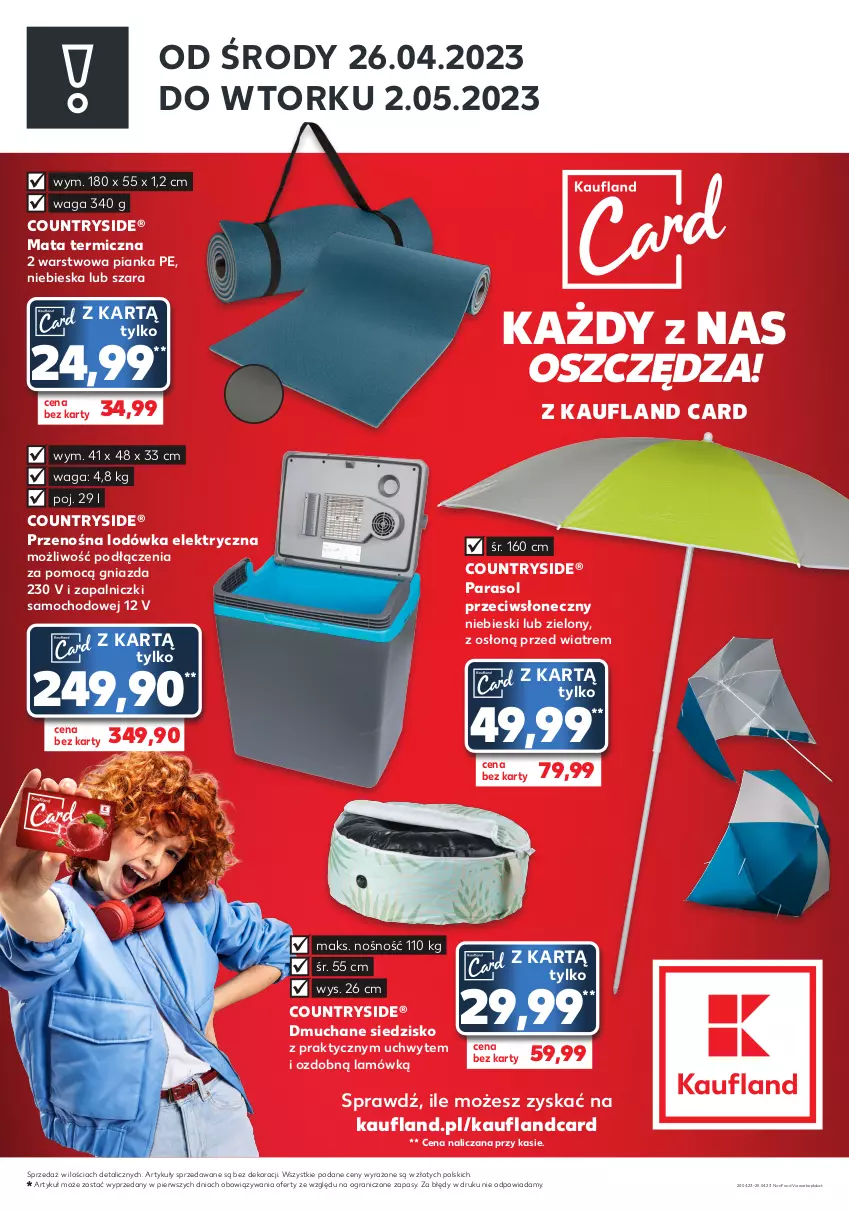 Gazetka promocyjna Kaufland - ZAPOWIEDŹ NASTĘPNEJ OFERTY - ważna 20.04 do 25.04.2023 - strona 2 - produkty: Gra, Lodówka, Parasol, Siedzisko, Waga