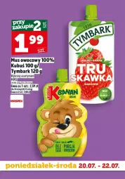 Gazetka promocyjna Topaz - Gazetka - Gazetka - ważna od 22.07 do 22.07.2026 - strona 5 - produkty: Mus, Tymbark, Kubuś