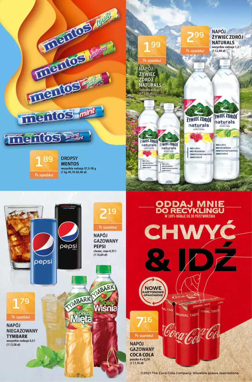 Gazetka promocyjna ABC - Gazetka - ważna 26.03 do 08.04.2022 - strona 6 - produkty: Coca-Cola, LG, Miecz, Napój, Napój gazowany, Napój niegazowany, Pepsi, Ser, Tymbark