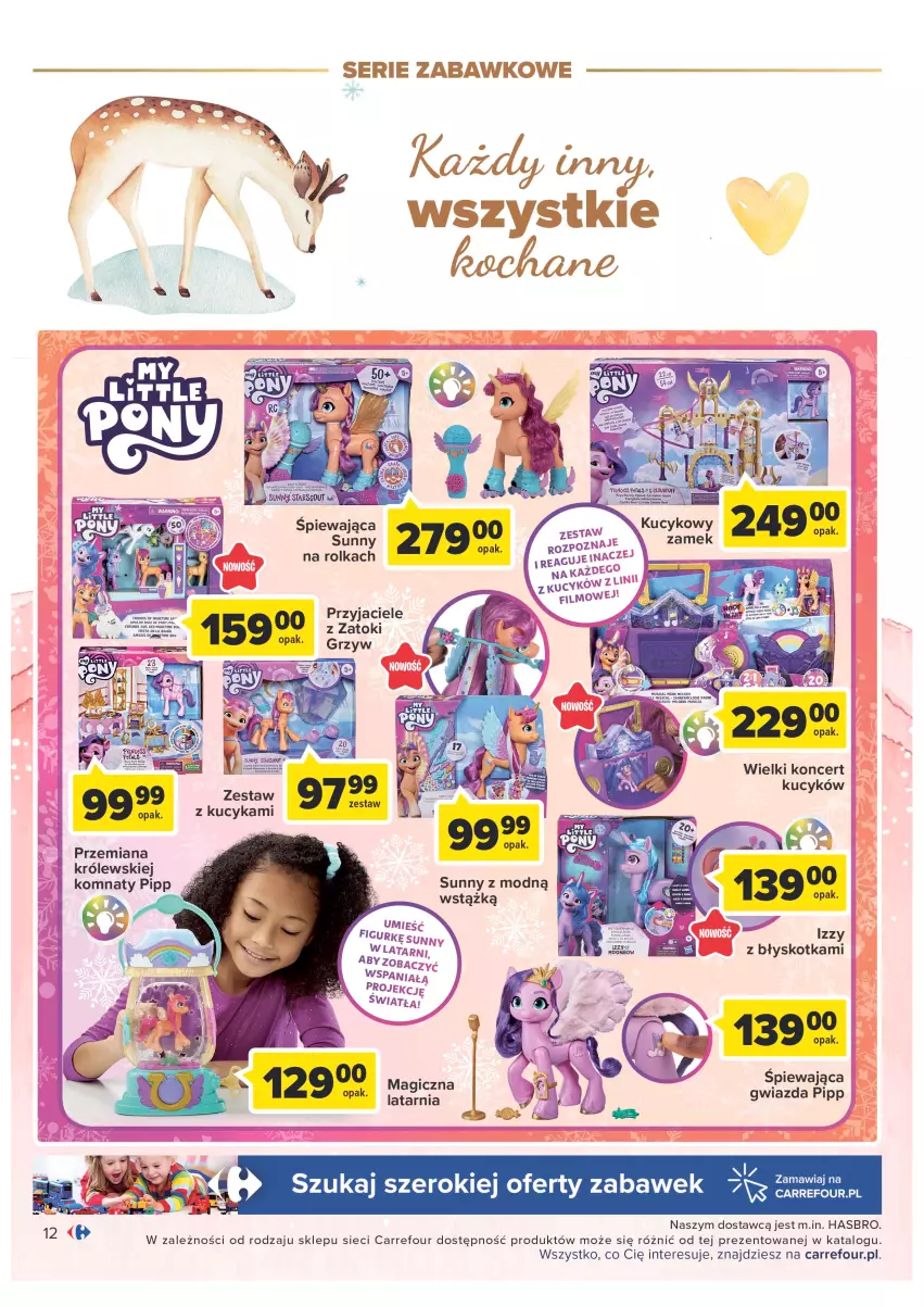 Gazetka promocyjna Carrefour - Gazetka Zabawki część 2 - ważna 29.11 do 24.12.2022 - strona 12 - produkty: Gwiazda, Hasbro, Koc, Królewski, Latarnia, Ser