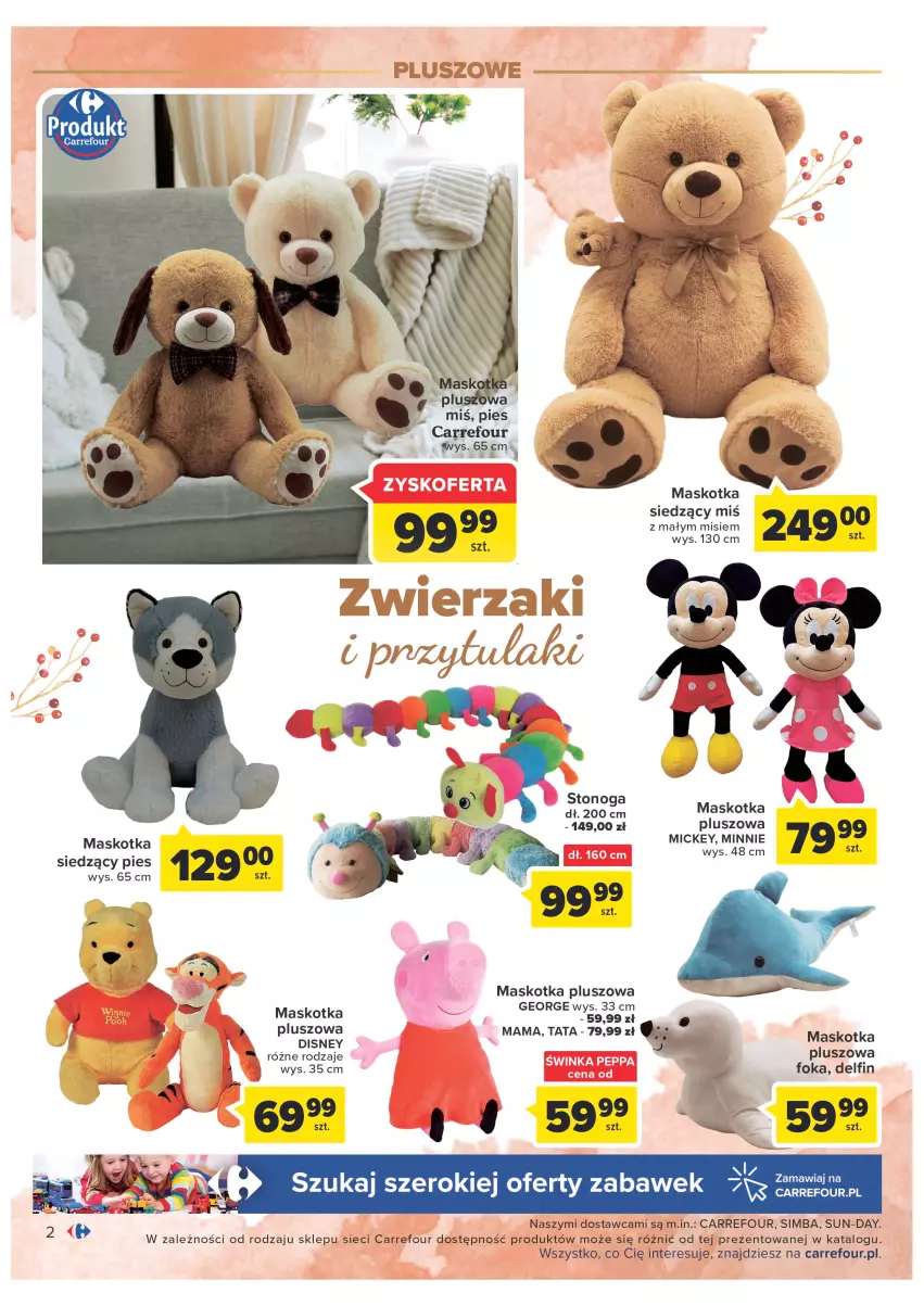 Gazetka promocyjna Carrefour - Gazetka Zabawki część 2 - ważna 29.11 do 24.12.2022 - strona 2 - produkty: Disney, Maskotka pluszowa, Minnie, Por