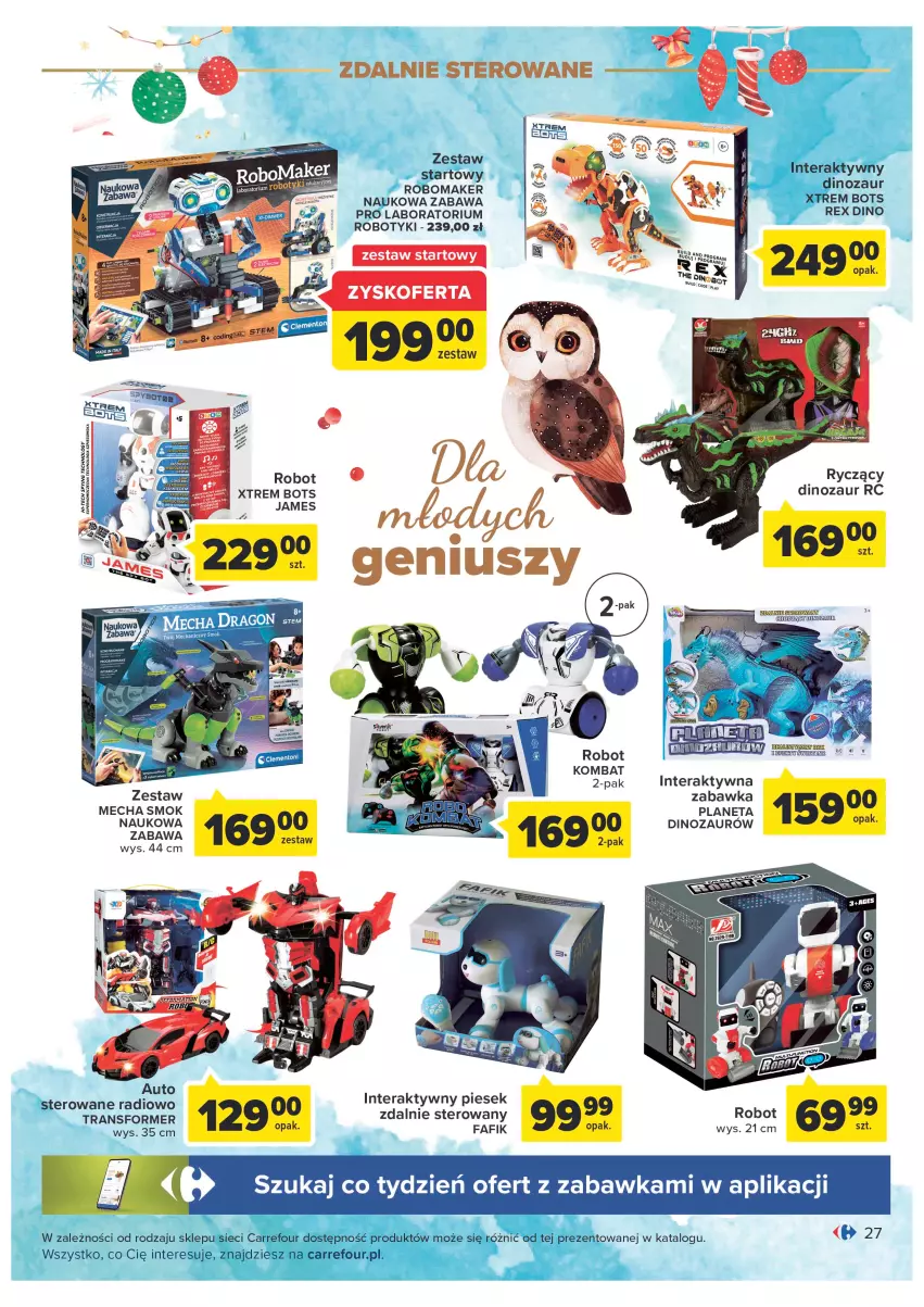 Gazetka promocyjna Carrefour - Gazetka Zabawki część 2 - ważna 29.11 do 24.12.2022 - strona 27 - produkty: Dinozaur, Fa, RoboMaker, Robot, Tera, Tran, Zabawka