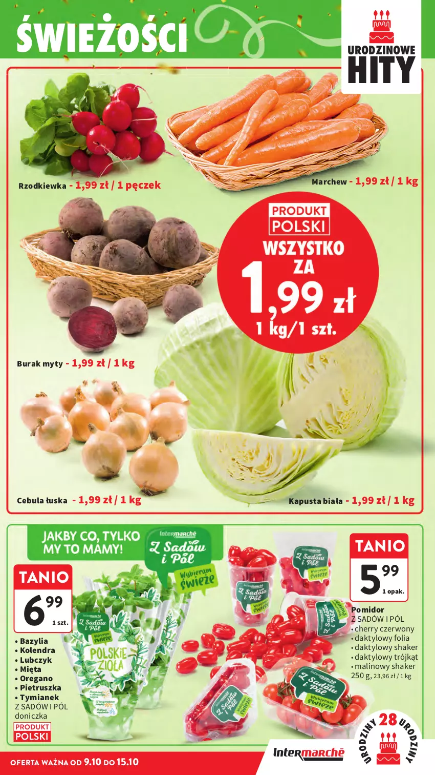 Gazetka promocyjna Intermarche - Gazetka Intermarche - ważna 09.10 do 15.10.2025 - strona 23 - produkty: Bazyl, Bazylia, Cebula, Kolendra, Mięta, Pietruszka, Rzodkiewka