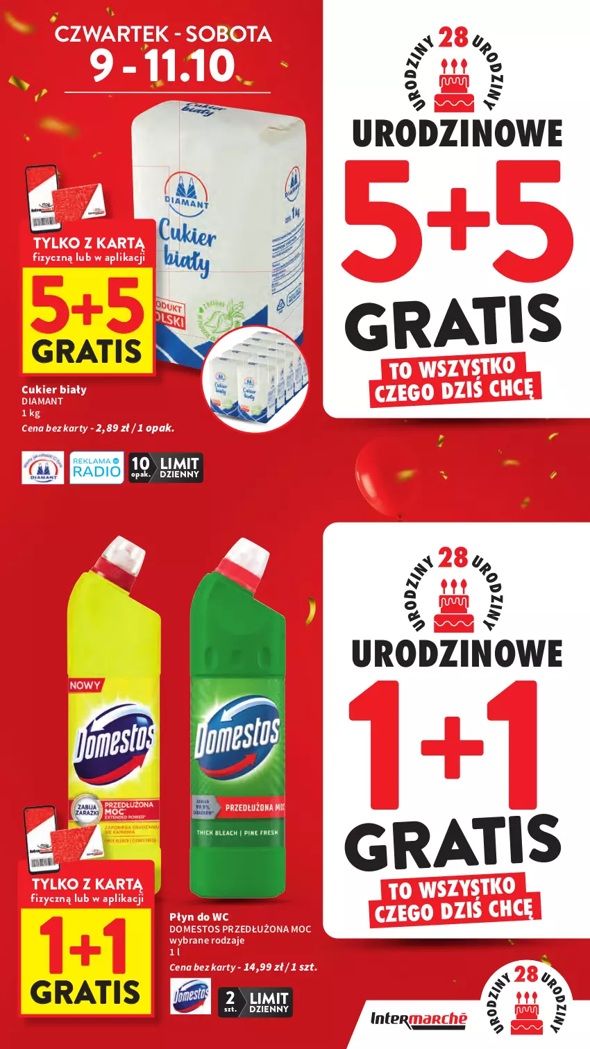 Gazetka promocyjna Intermarche - Gazetka Intermarche - ważna 09.10 do 15.10.2025 - strona 3 - produkty: Cukier, Diamant, Domestos, Gra, Płyn do wc
