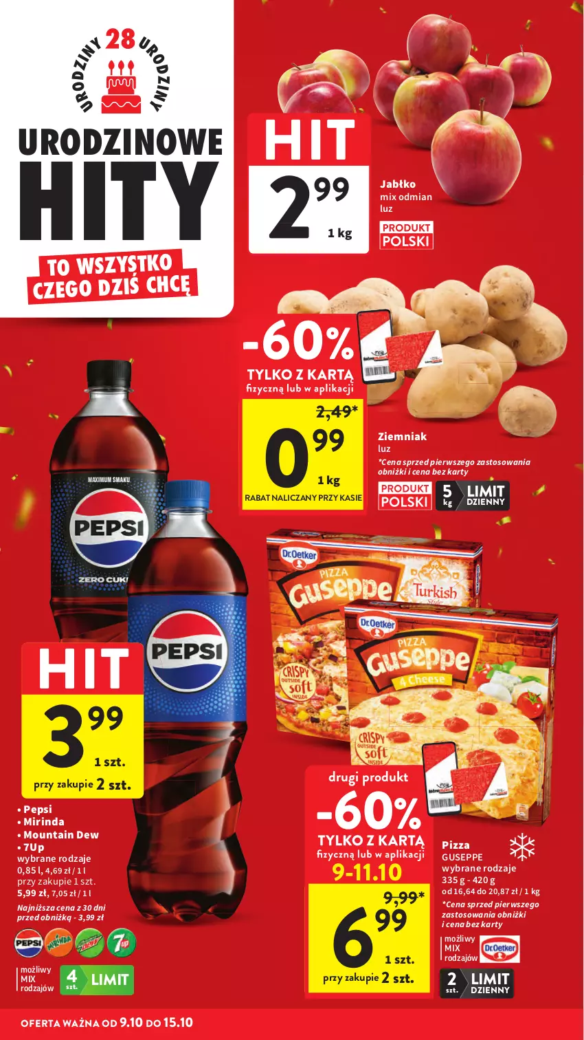 Gazetka promocyjna Intermarche - Gazetka Intermarche - ważna 09.10 do 15.10.2025 - strona 6 - produkty: 7up, Mirinda, Pepsi, Pizza