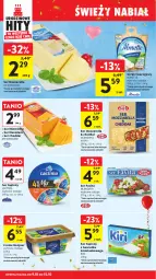 Gazetka promocyjna Intermarche - Gazetka Intermarche - Gazetka - ważna od 15.10 do 15.10.2025 - strona 28 - produkty: Mozzarella, Ser topiony, Maasdam, Cheddar, Top, Sok, Ser, Favita, Sokołów, Mlekovita, Serek, Serek twarogowy, Mimolette, Almette, Mleko, Fa