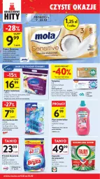 Gazetka promocyjna Intermarche - Gazetka Intermarche - Gazetka - ważna od 15.10 do 15.10.2025 - strona 42 - produkty: Papier, Zawieszka do wc, Bell, Proszek do prania, Tampony, Papier toaletowy, Mola, Tytan, Fairy, Zmywarki, Sidolux, Bryza, O.B., Fa