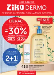 Gazetka promocyjna Ziko - Gazetka Ziko Dermo - Gazetka - ważna od 06.09 do 06.09.2023 - strona 1 - produkty: Capilarte, Olejek pod prysznic, Ser, Acer, Bioderma, Pharmaceris, Dermedic, Szampon, Olej, Atoderm