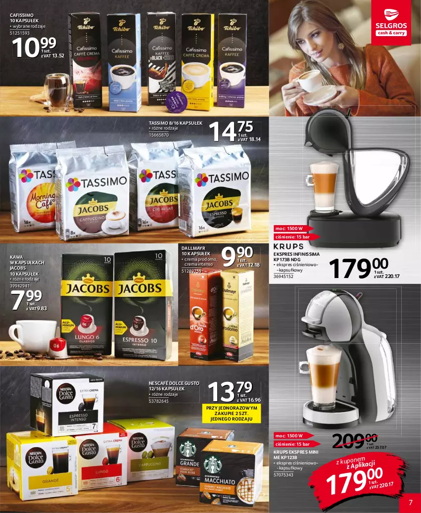 Gazetka promocyjna Selgros - Katalog Kawa i Herbata - ważna 30.09 do 13.10.2021 - strona 7 - produkty: Cafissimo, Dallmayr, Dolce Gusto, Jacobs, Kawa, Krups, Nescafé, Tassimo