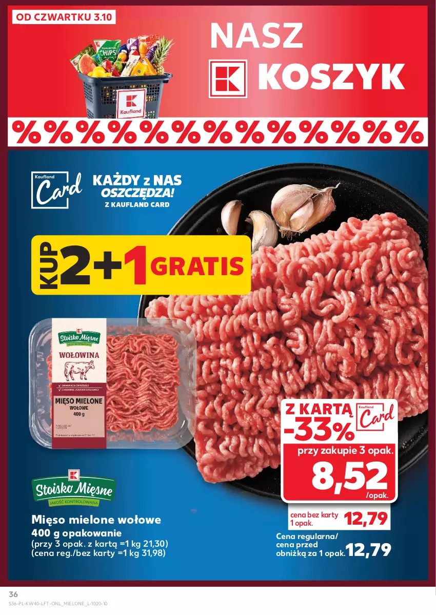 Gazetka promocyjna Kaufland - Gazetka tygodnia - ważna 03.10 do 09.10.2024 - strona 36 - produkty: Gra, Kosz, Mięso, Mięso mielone