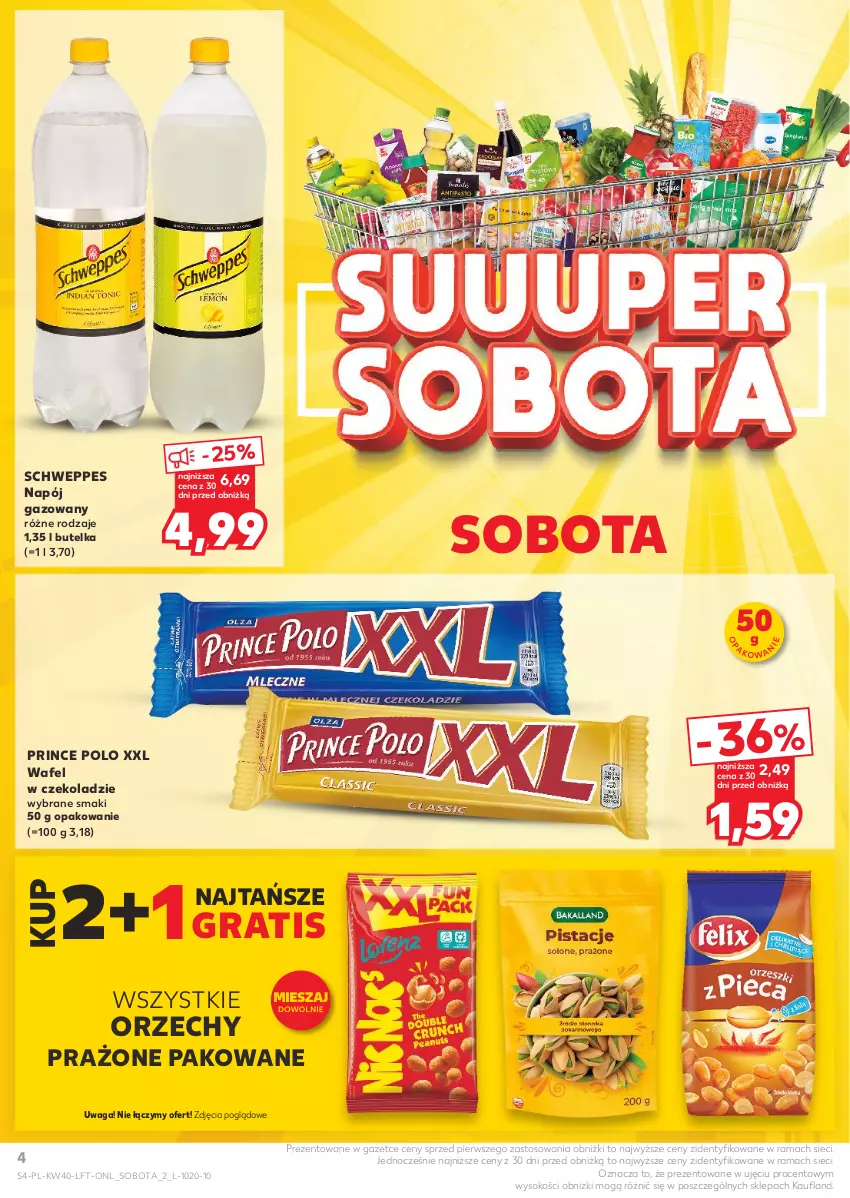 Gazetka promocyjna Kaufland - Gazetka tygodnia - ważna 03.10 do 09.10.2024 - strona 4 - produkty: Gra, Napój, Napój gazowany, Prince Polo, Rama, Schweppes, Sok, Waga