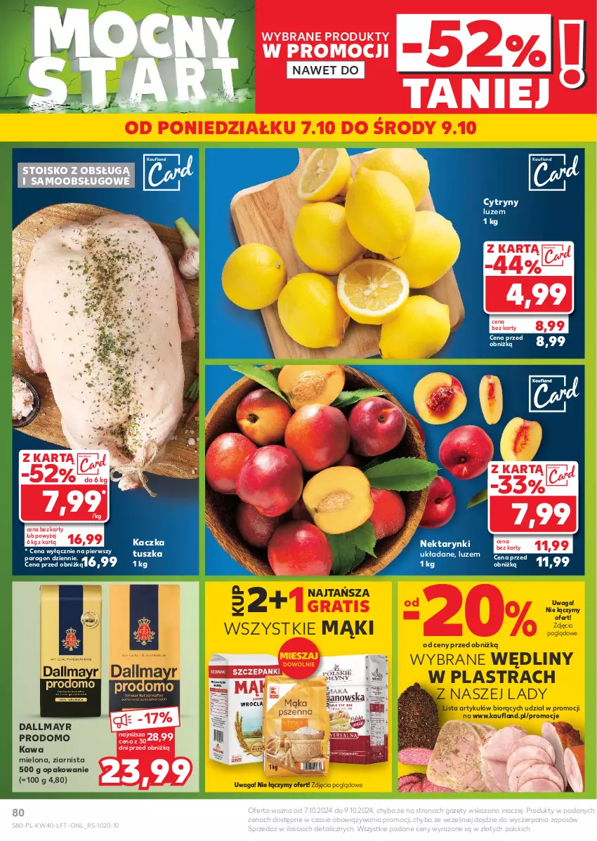 Gazetka promocyjna Kaufland - Gazetka tygodnia - ważna 03.10 do 09.10.2024 - strona 80 - produkty: Cytryny, Dallmayr, Gra, Kaczka, Kawa, Kawa mielona, Nektar, Tusz, Waga