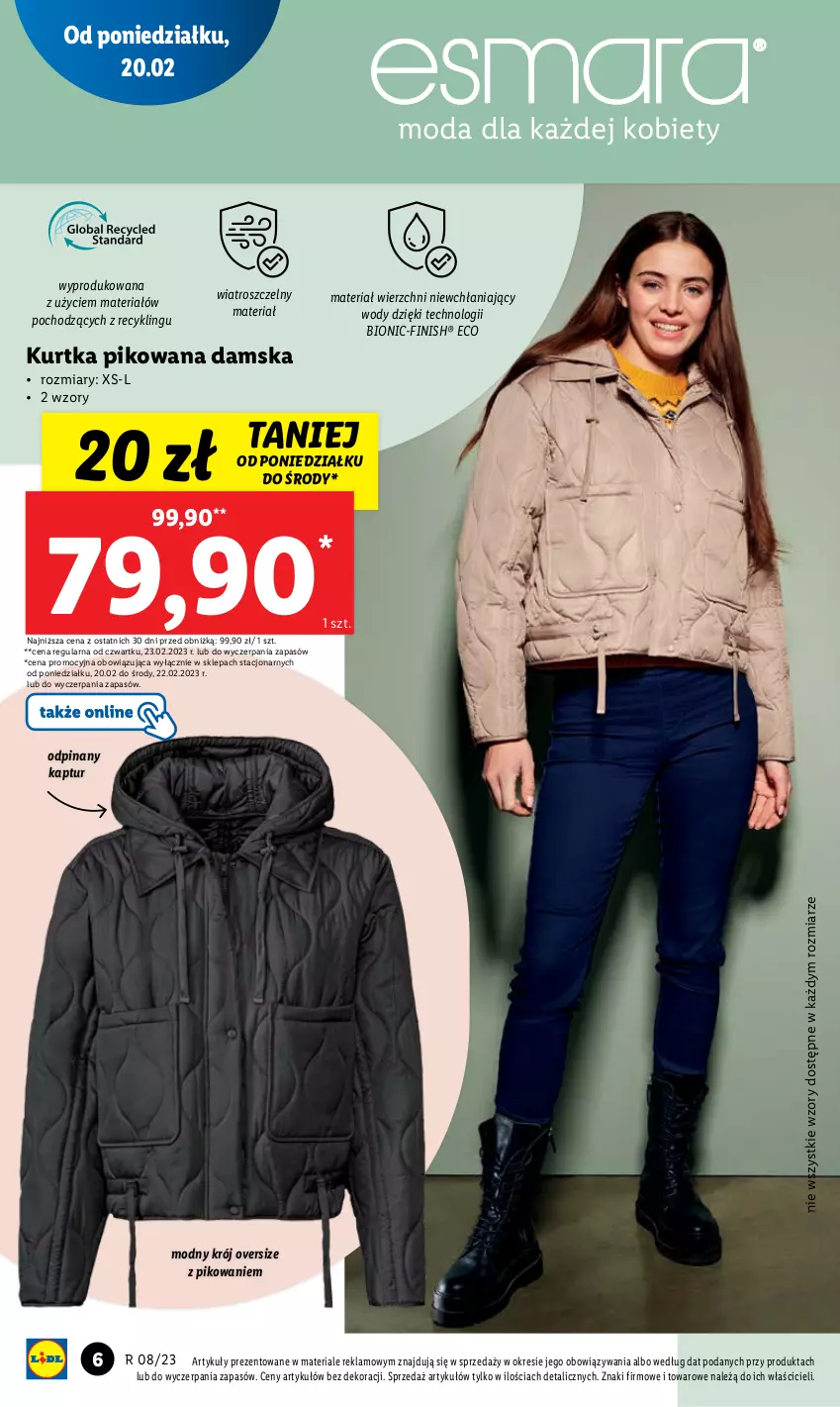 Gazetka promocyjna Lidl - GAZETKA - ważna 20.02 do 25.02.2023 - strona 8 - produkty: Finish, Kurtka, Moda