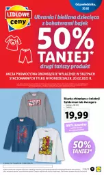 Gazetka promocyjna Lidl - GAZETKA - Gazetka - ważna od 25.02 do 25.02.2023 - strona 13 - produkty: Ubrania, Spiderman, Avengers, Tera, Disney, Bielizna, Dzieci