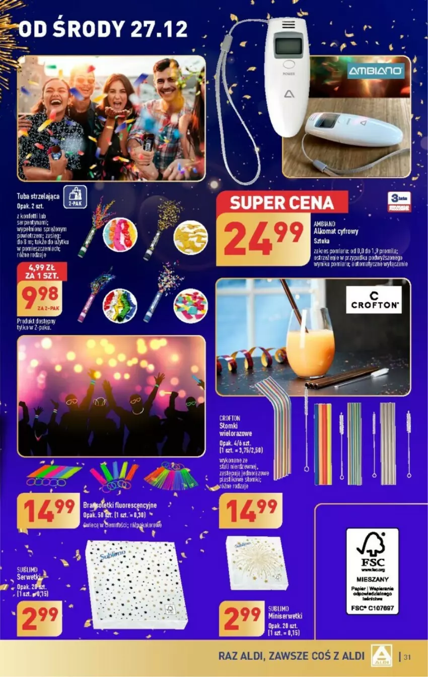 Gazetka promocyjna Aldi - ważna 27.12 do 30.12.2023 - strona 25 - produkty: Alkomat, EPEE, Papier, Ser