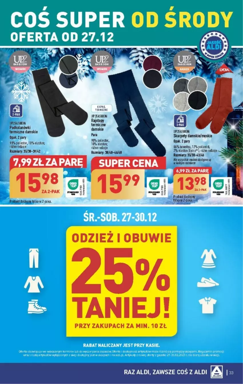 Gazetka promocyjna Aldi - ważna 27.12 do 30.12.2023 - strona 27 - produkty: Fa, Karp, Obuwie