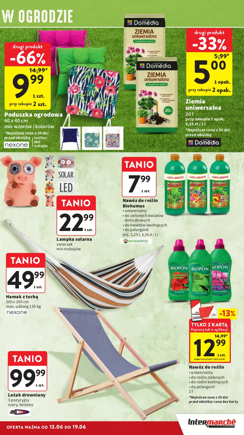 Gazetka promocyjna Intermarche - Gazetka Intermarche - ważna 13.06 do 19.06.2024 - strona 45 - produkty: Biohumus, Dźwig, Hama, Mus, Nawóz, Poduszka