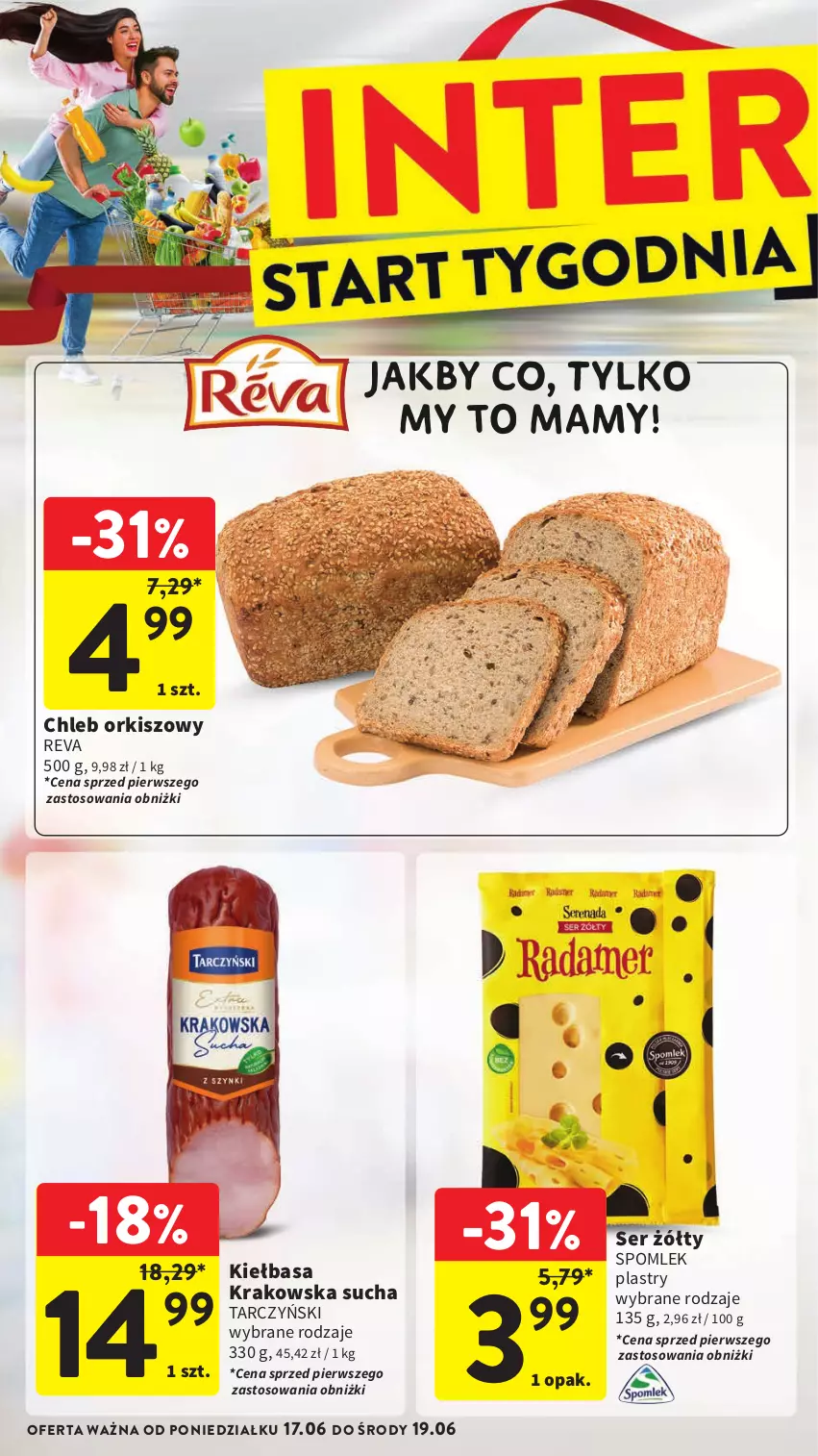 Gazetka promocyjna Intermarche - Gazetka Intermarche - ważna 13.06 do 19.06.2024 - strona 46 - produkty: Chleb, Kiełbasa, Ser, Tarczyński