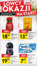 Gazetka promocyjna Intermarche - Gazetka Intermarche - Gazetka - ważna od 19.06 do 19.06.2024 - strona 12 - produkty: Płyn do prania, Tchibo, Nescafé, Papier, Kawa mielona, Kawa, Papier toaletowy, Wełna, Mola, Tchibo Family, Perwoll, Fa