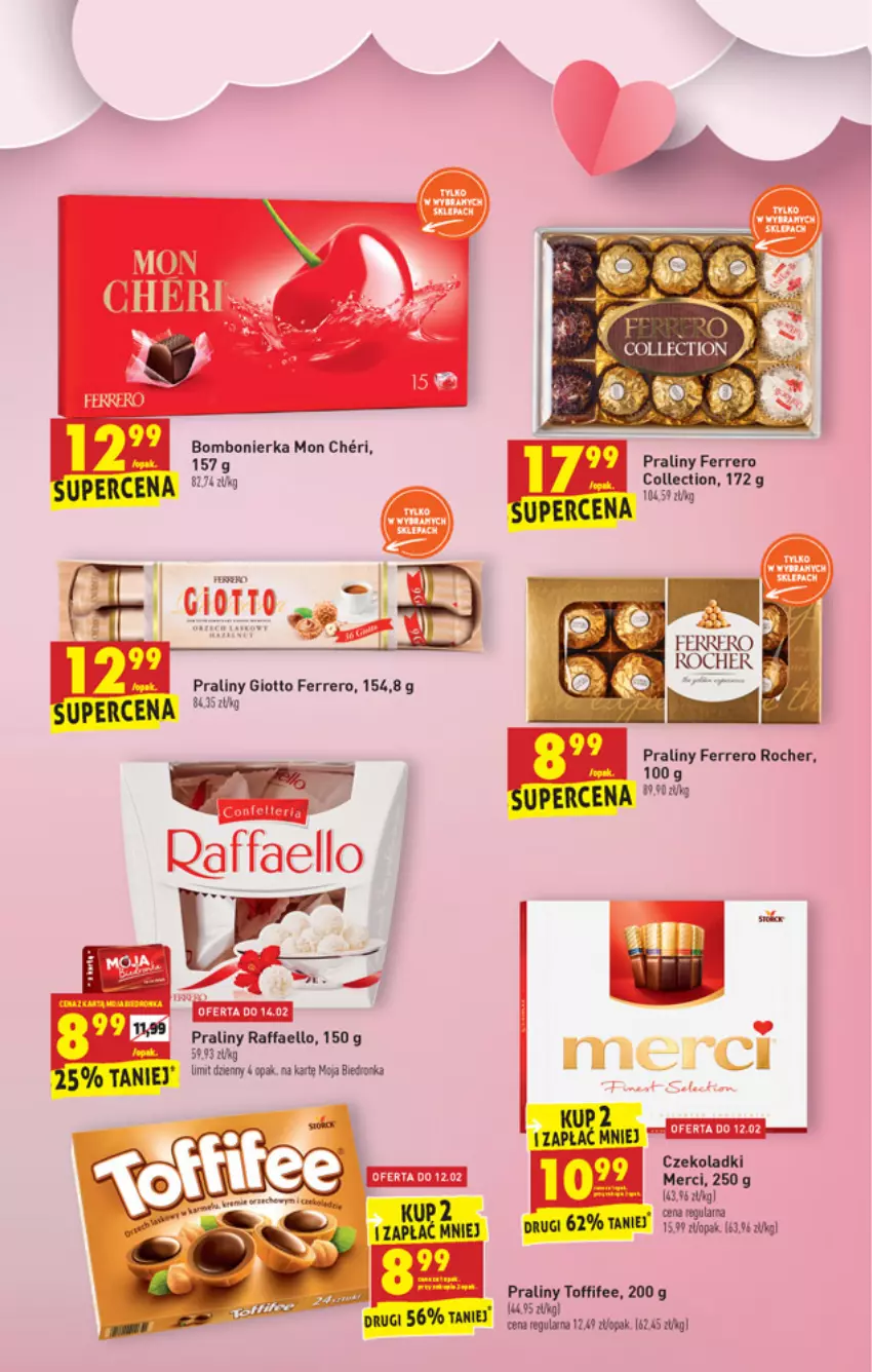 Gazetka promocyjna Biedronka - W tym tygodniu - ważna 10.02 do 16.02.2022 - strona 13 - produkty: Fa, Ferrero, Ferrero Rocher, Merci, Praliny, Raffaello, SEKO, Toffifee