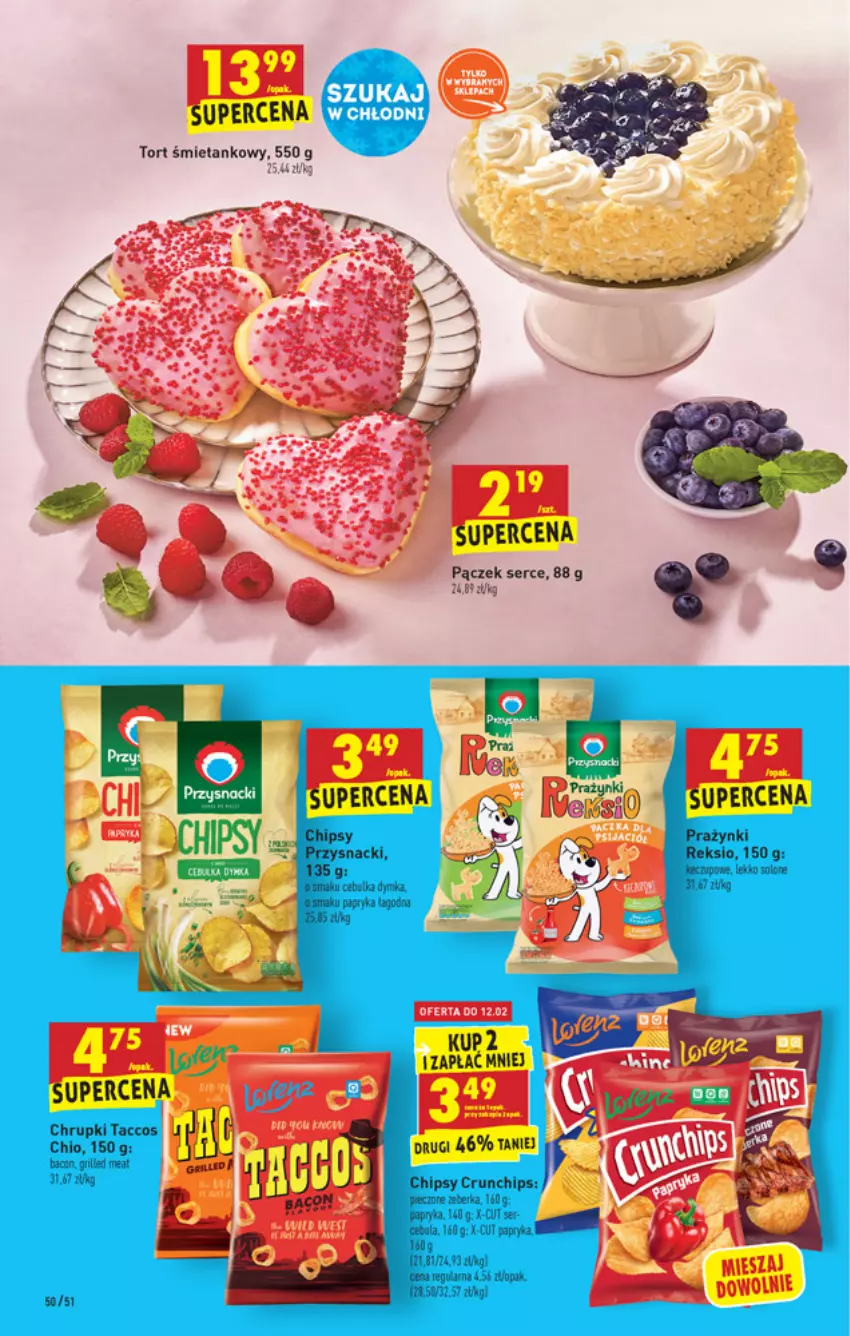 Gazetka promocyjna Biedronka - W tym tygodniu - ważna 10.02 do 16.02.2022 - strona 50 - produkty: Cebula, Chipsy, Chrupki, Crunchips, Fa, LG, Pączek, Papryka, Piec, Przysnacki, Ser