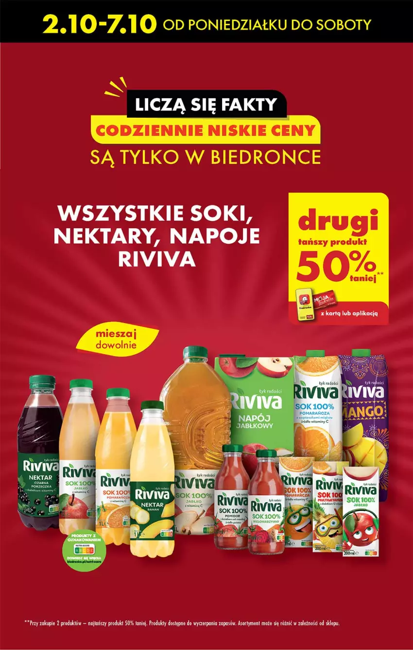 Gazetka promocyjna Biedronka - Od poniedzialku - ważna 02.10 do 07.10.2023 - strona 9 - produkty: Dron, Napoje, Nektar, Sok, Sos