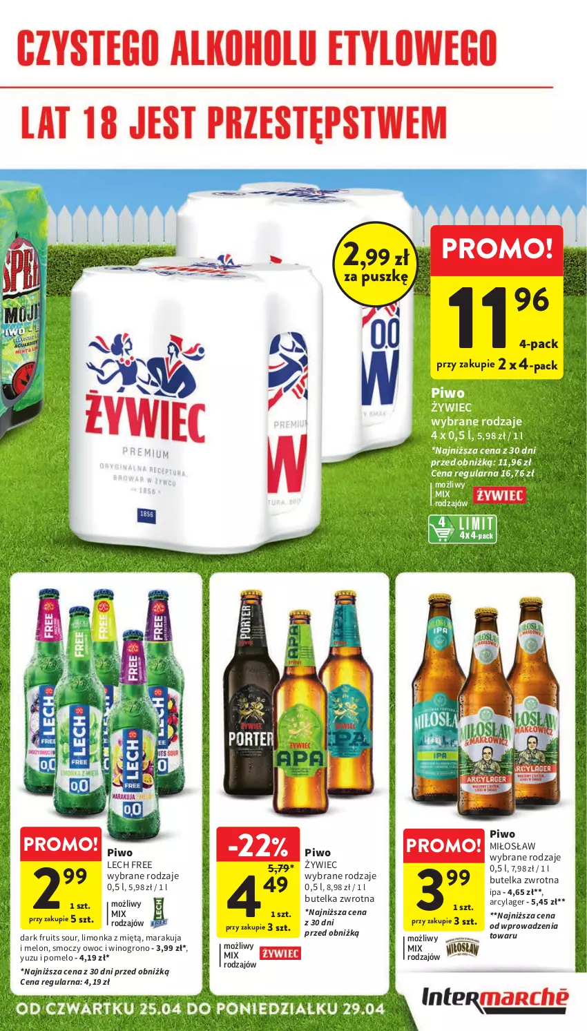 Gazetka promocyjna Intermarche - Gazetka Intermarche - ważna 25.04 do 29.04.2024 - strona 13 - produkty: Limonka, Melon, Piwo, Pomelo, Wino