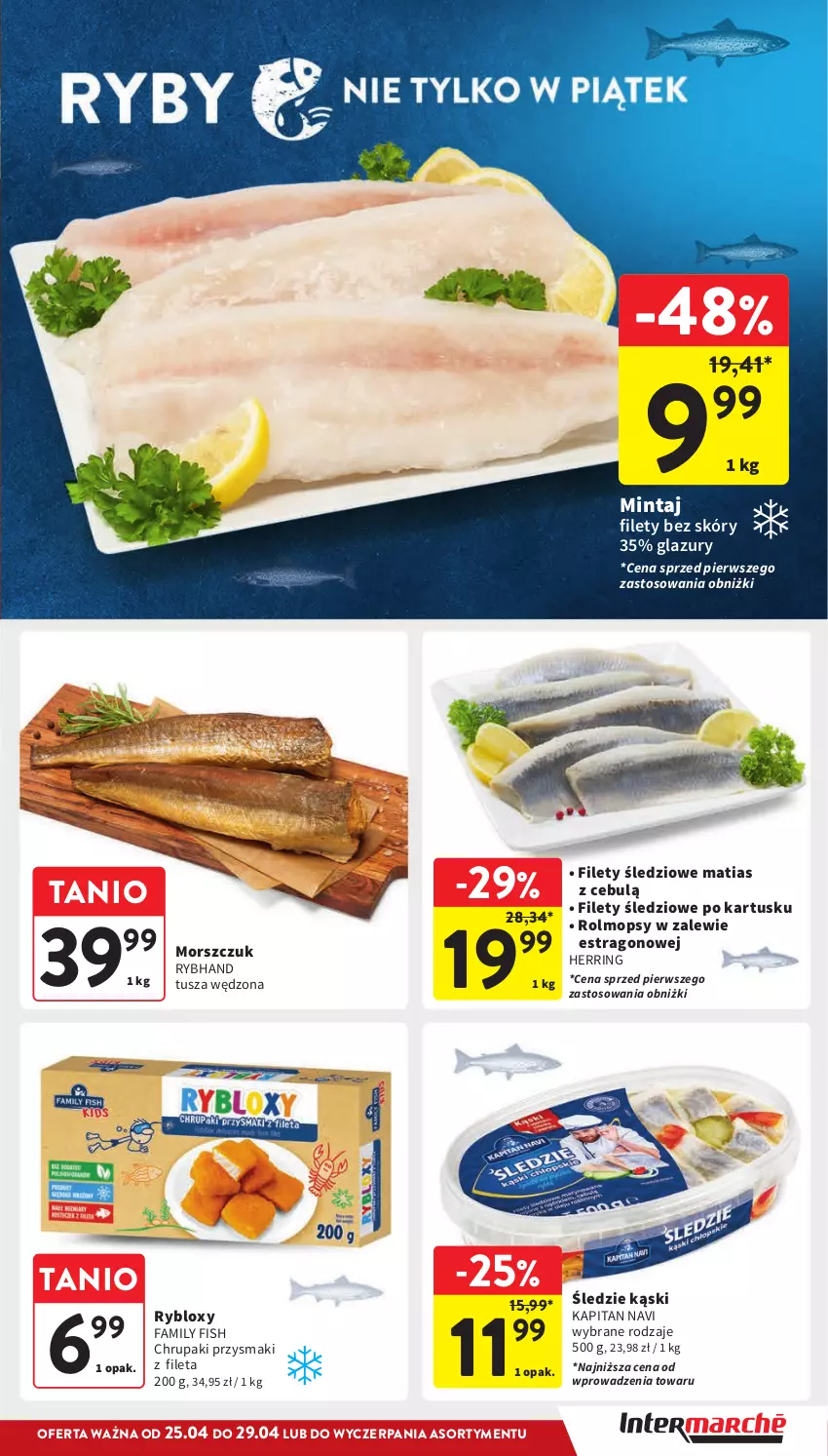 Gazetka promocyjna Intermarche - Gazetka Intermarche - ważna 25.04 do 29.04.2024 - strona 23 - produkty: Fa, Lazur, Mintaj, Mop, Przysmaki, Tusz