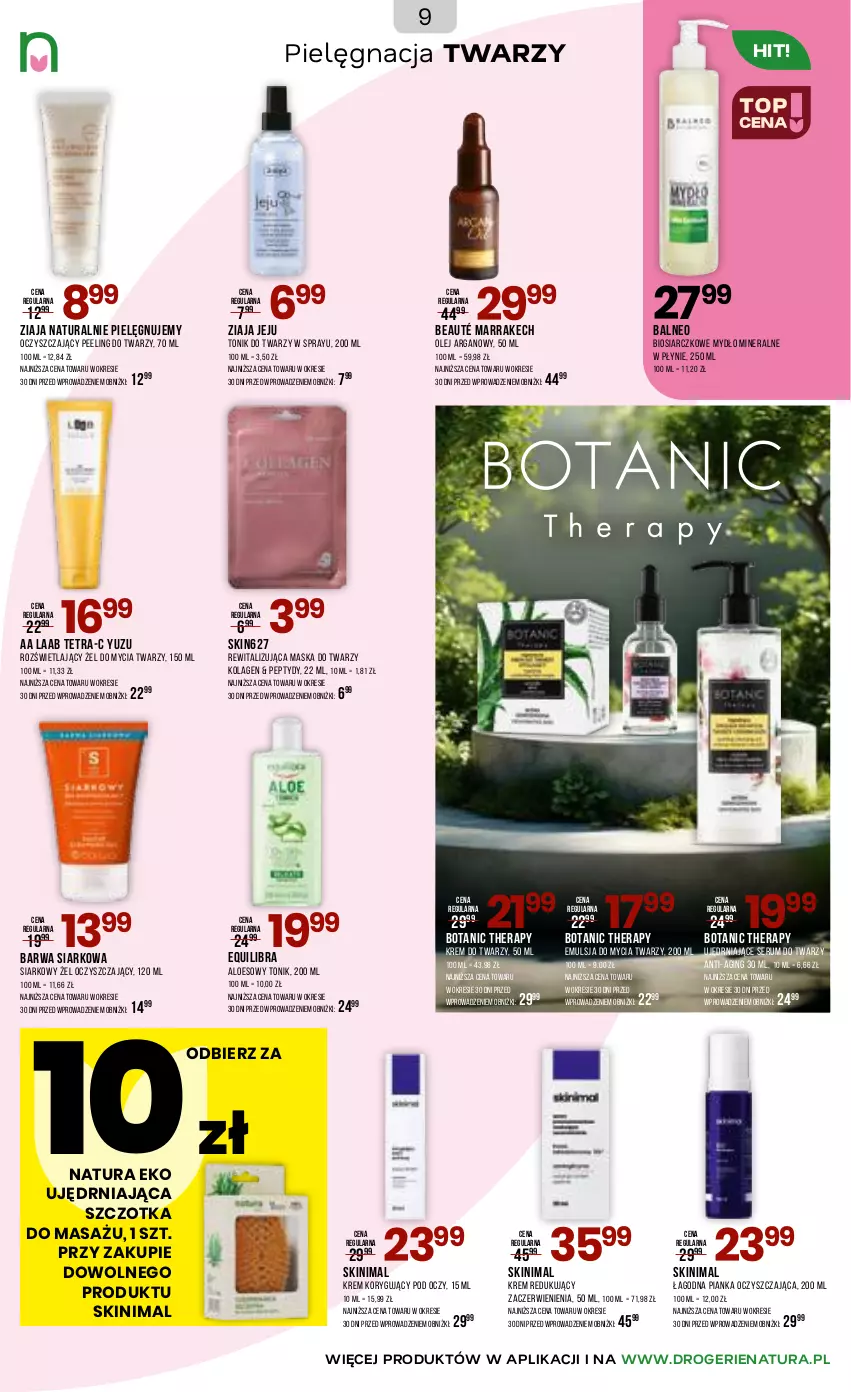Gazetka promocyjna Drogerie Natura - Gazetka Drogerie Natura - ważna 03.02 do 15.02.2026 - strona 9 - produkty: Barwa Siarkowa, Emulsja, Emulsja do mycia, Gin, Kolagen, Krem do twarzy, Maska, Maska do twarzy, Mydło, Olej, Olej arganowy, Peeling, Rum, Ser, Serum, Serum do twarzy, Szczotka, Tonik, Tonik do twarzy, Ziaja