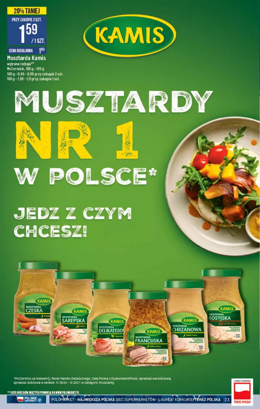 Gazetka promocyjna PoloMarket - Gazetka pomocyjna - ważna 24.11 do 30.11.2021 - strona 23 - produkty: Kamis, Laur, Mus, Musztarda