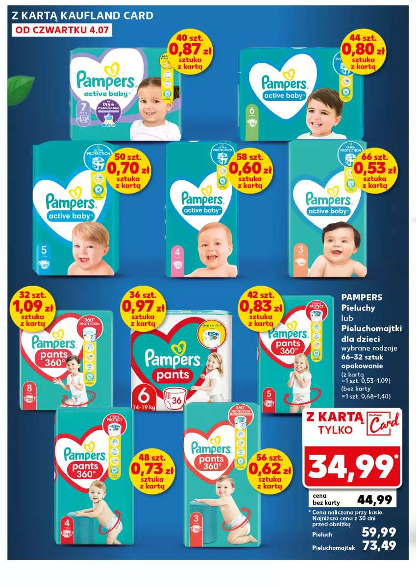 Gazetka promocyjna Kaufland - Kaufland - ważna 08.07 do 10.07.2024 - strona 30 - produkty: Dzieci, Majtki, Pampers, Pieluchomajtki, Pieluchy