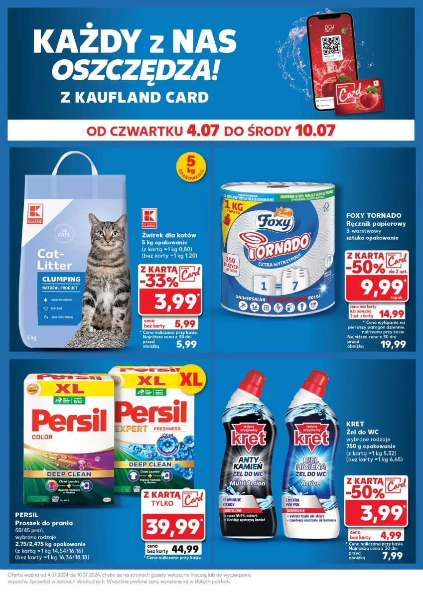 Gazetka promocyjna Kaufland - Kaufland - ważna 08.07 do 10.07.2024 - strona 33 - produkty: Foxy, Kret, Papier, Persil, Por, Proszek do prania, Ręcznik