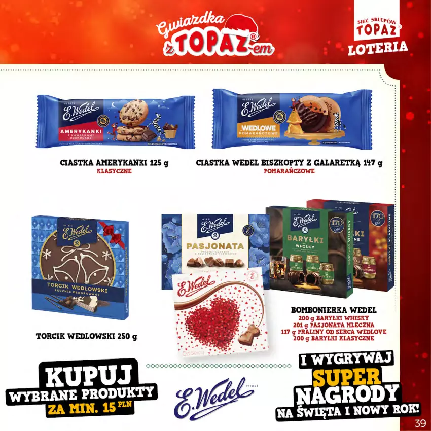 Gazetka promocyjna Topaz - Gazetka - ważna 21.11.2022 do 22.01.2023 - strona 39 - produkty: Biszkopty, Ciastka, Gala