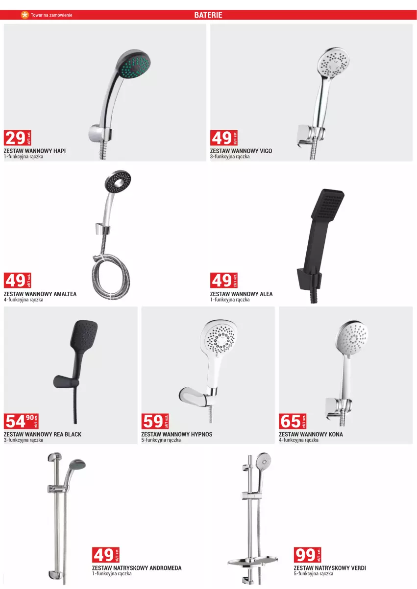 Gazetka promocyjna Merkury Market - ważna 02.01 do 31.01.2024 - strona 32 - produkty: Lack, Zestaw natryskowy, Zestaw wannowy