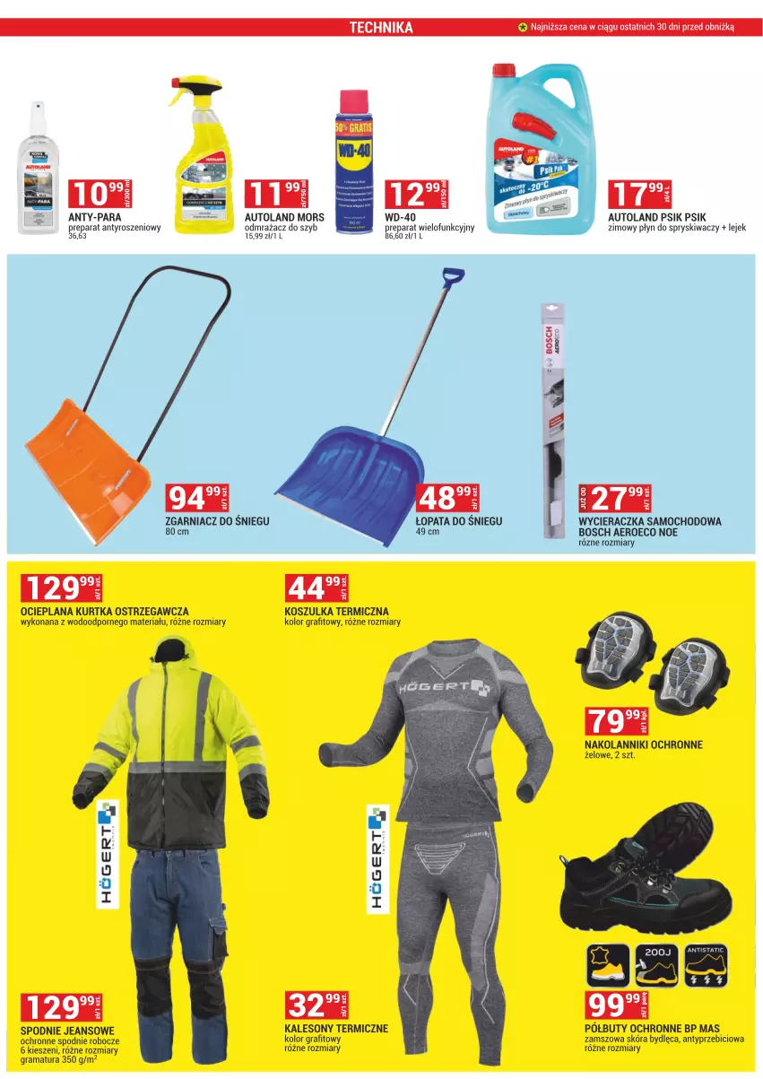 Gazetka promocyjna Merkury Market - ważna 02.01 do 31.01.2024 - strona 48 - produkty: BIC, Bosch, Buty, Gra, Kalesony, Kosz, Koszulka, Kurtka, LANA, Odmrażacz do szyb, Płyn do spryskiwaczy, Półbuty, Por, Rama, Sony, Spodnie, Spodnie jeans, WD-40, Wycieraczka