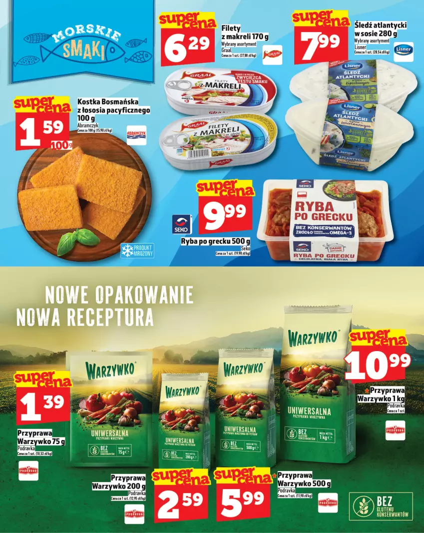 Gazetka promocyjna Topaz - Gazetka - ważna 17.07 do 23.07.2025 - strona 15 - produkty: Gra, Graal, Lisner, Podravka, Ryba, SEKO, Sos