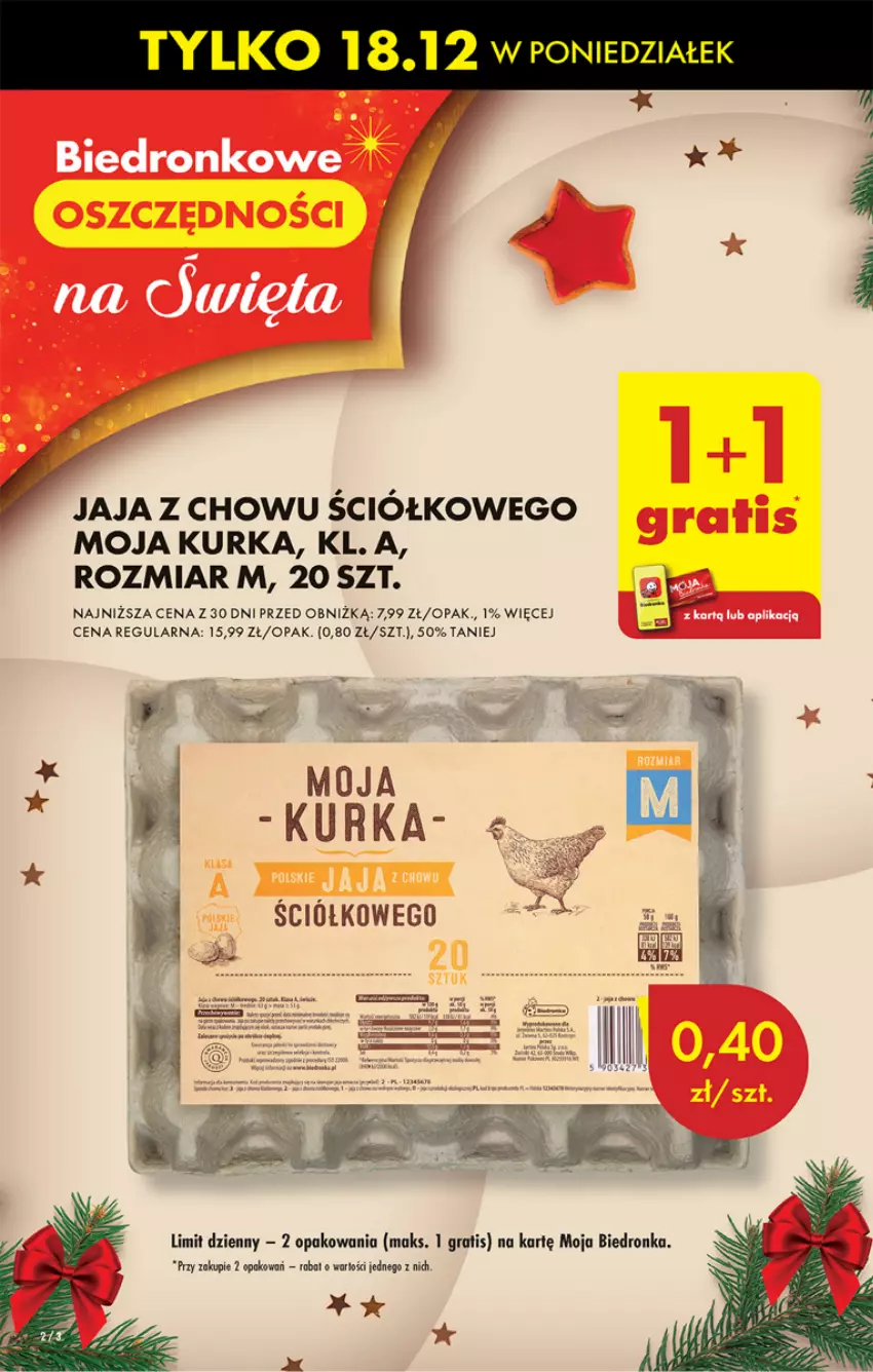 Gazetka promocyjna Biedronka - Od poniedzialku - ważna 18.12 do 23.12.2023 - strona 2 - produkty: Dron, Gra, Jaja