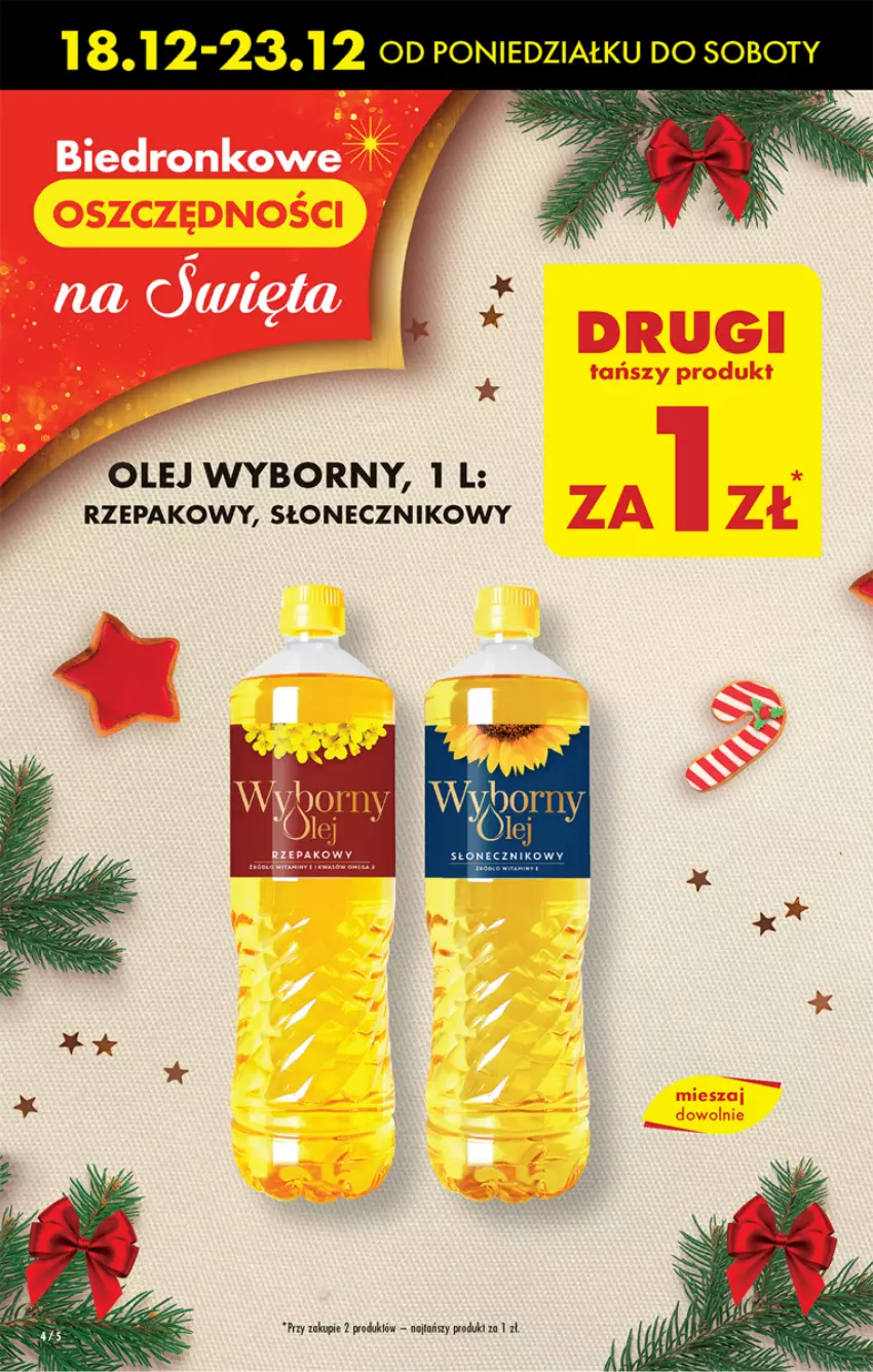 Gazetka promocyjna Biedronka - Od poniedzialku - ważna 18.12 do 23.12.2023 - strona 4 - produkty: Fa, Olej