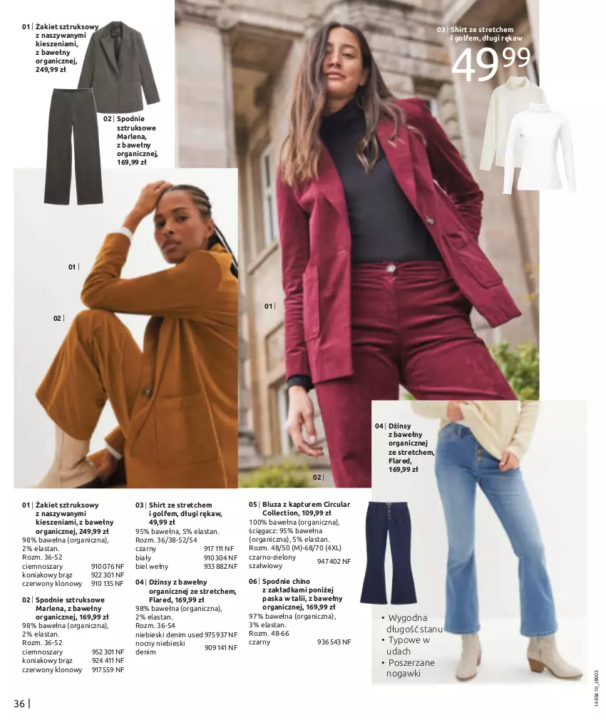 Gazetka promocyjna Bonprix - STYL HYGGE - ważna 09.10.2023 do 09.04.2024 - strona 38 - produkty: Bluza, Bluza z kapturem, Dżinsy, Spodnie, Spodnie sztruksowe, Wełna