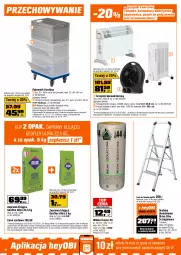 Gazetka promocyjna Obi - Gazetka OBI - Gazetka - ważna od 17.02 do 17.02.2026 - strona 14 - produkty: Grzejnik, Top, Drabina, Geoflex, Rama, Termos, Szlifierka kątowa, Klej, Pojemnik, Tran, Wyrzynarka, Warka, Tarka, Wełna, Wkręt, Grzejnik konwektorowy, Torba, Termowentylator, Wkrętarka, Szlifierka, Zestaw kluczy, Olej, Zestaw narzędzi, Wełna Isover, Klucz udarowy, Akumulator, Fa