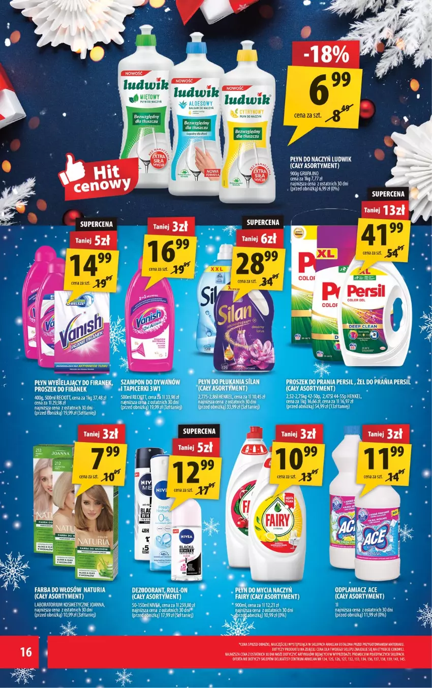 Gazetka promocyjna Arhelan - Gazetka - ważna 05.12 do 14.12.2025 - strona 16 - produkty: Haczyk, Lack, Ludwik, Persil, Rum, Szampon