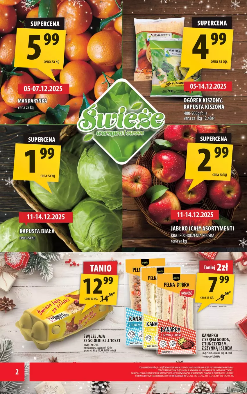 Gazetka promocyjna Arhelan - Gazetka - ważna 05.12 do 14.12.2025 - strona 2 - produkty: Gouda, Jaja, Ogórek, Rum, Ser