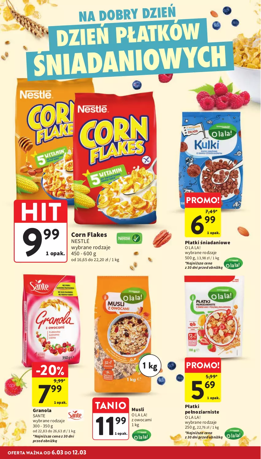 Gazetka promocyjna Intermarche - Gazetka Intermarche - ważna 06.03 do 12.03.2025 - strona 24 - produkty: Corn flakes, Danio, Gra, Granola, Mus, Nestlé, Sante