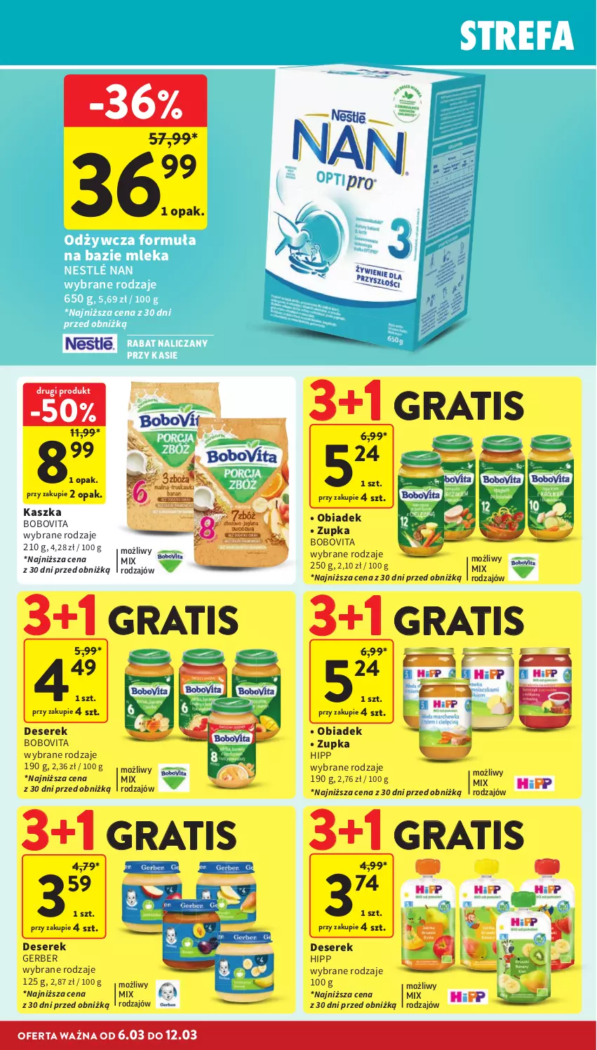 Gazetka promocyjna Intermarche - Gazetka Intermarche - ważna 06.03 do 12.03.2025 - strona 34 - produkty: BoboVita, Deser, Fa, Gerber, Gra, HiPP, Nestlé, Ser, Serek